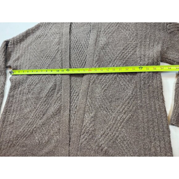 Moth By Anthropologie Open Front Cardigan XL Draped Beige Textured (bin FF214) - Picture 5 of 6